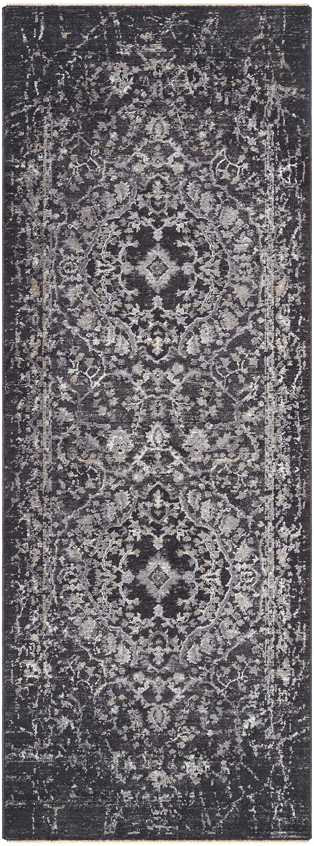 Corina Black Area Rug