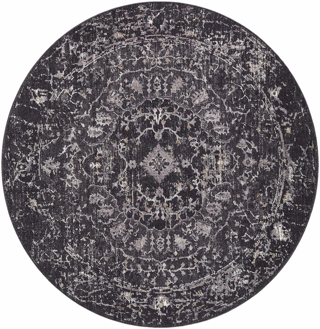 Corina Black Area Rug
