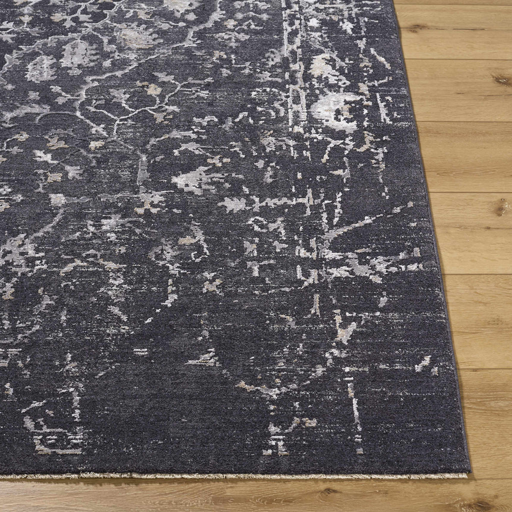 Corina Black Area Rug
