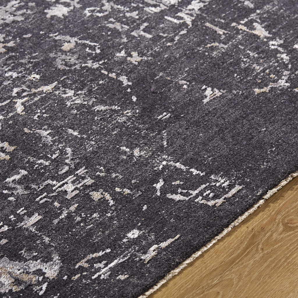 Corina Black Area Rug