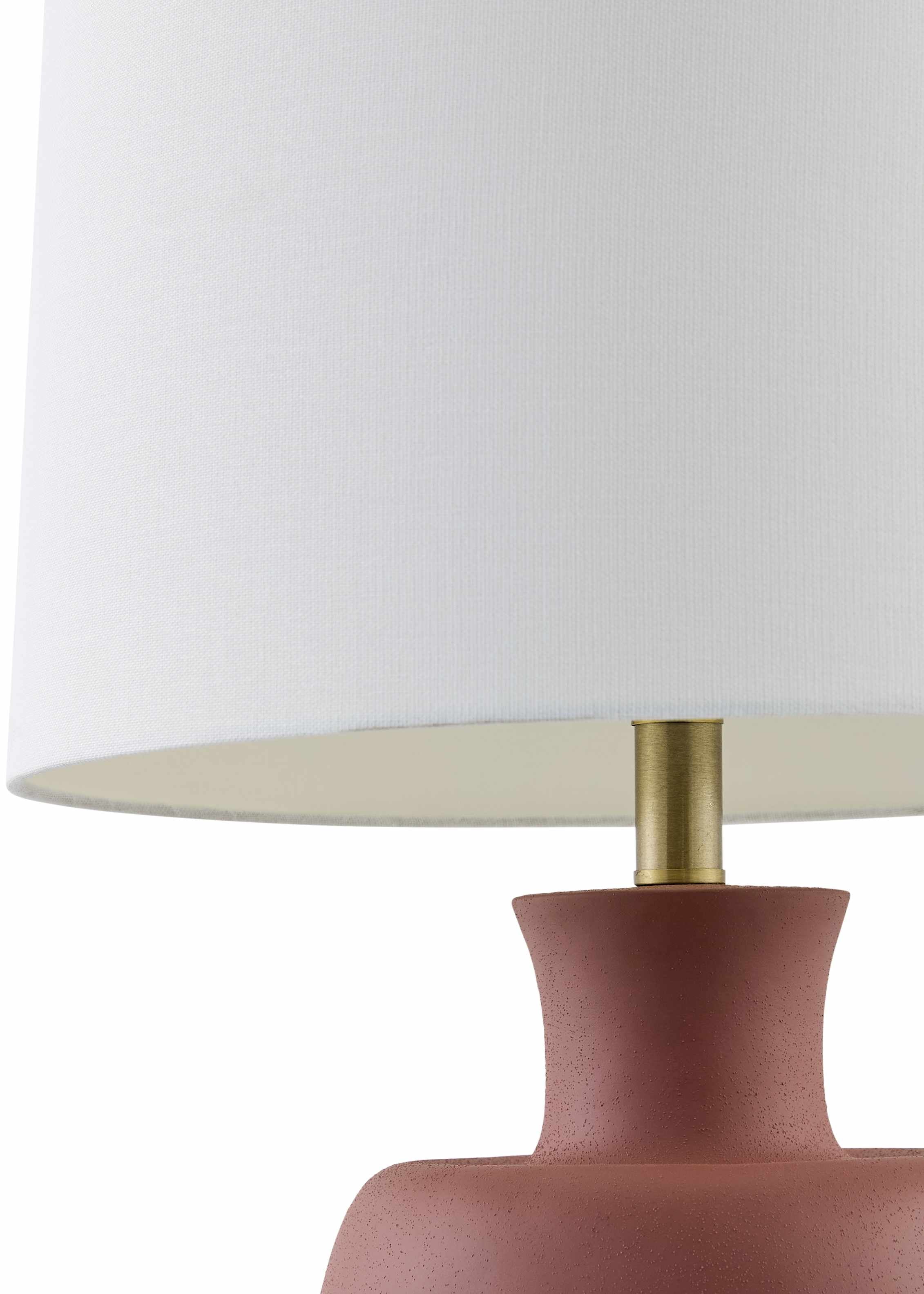 Gifflenga Brick Red Table Lamp