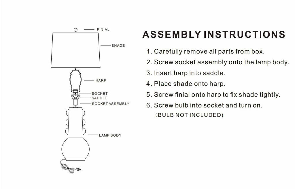 Tapachula Black Table Lamp