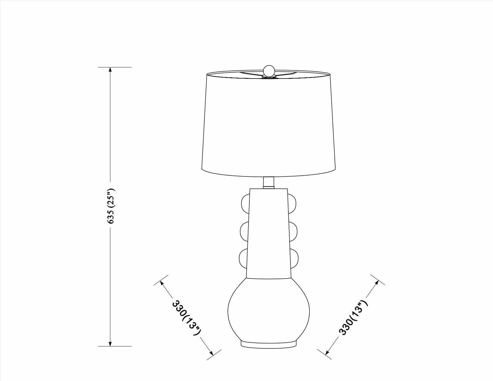 Tapachula Black Table Lamp