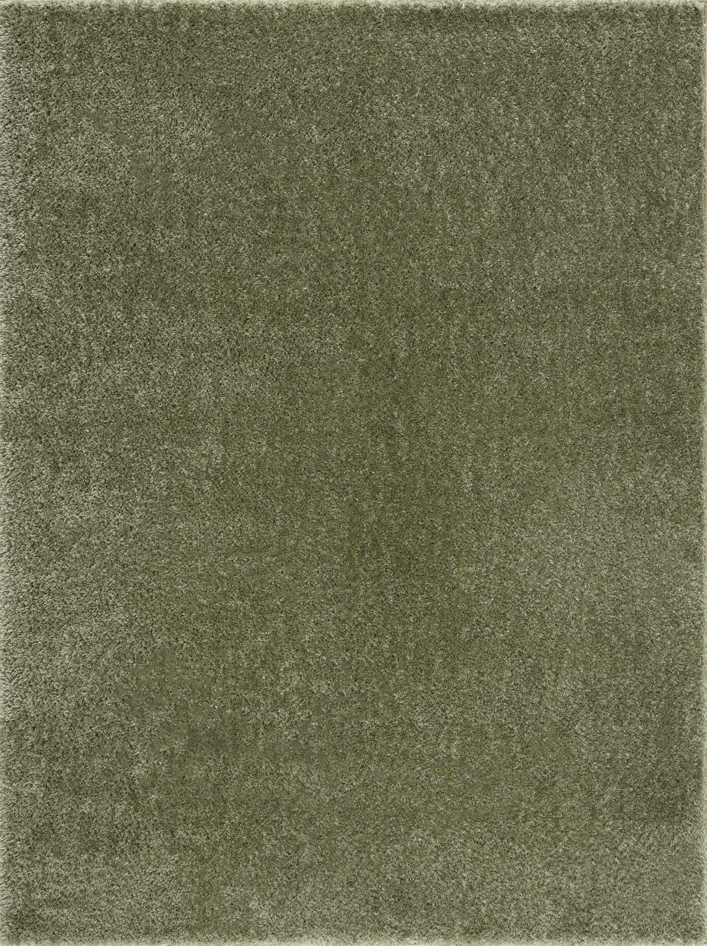 Heavenly Solid Green Plush Rug - Clearance