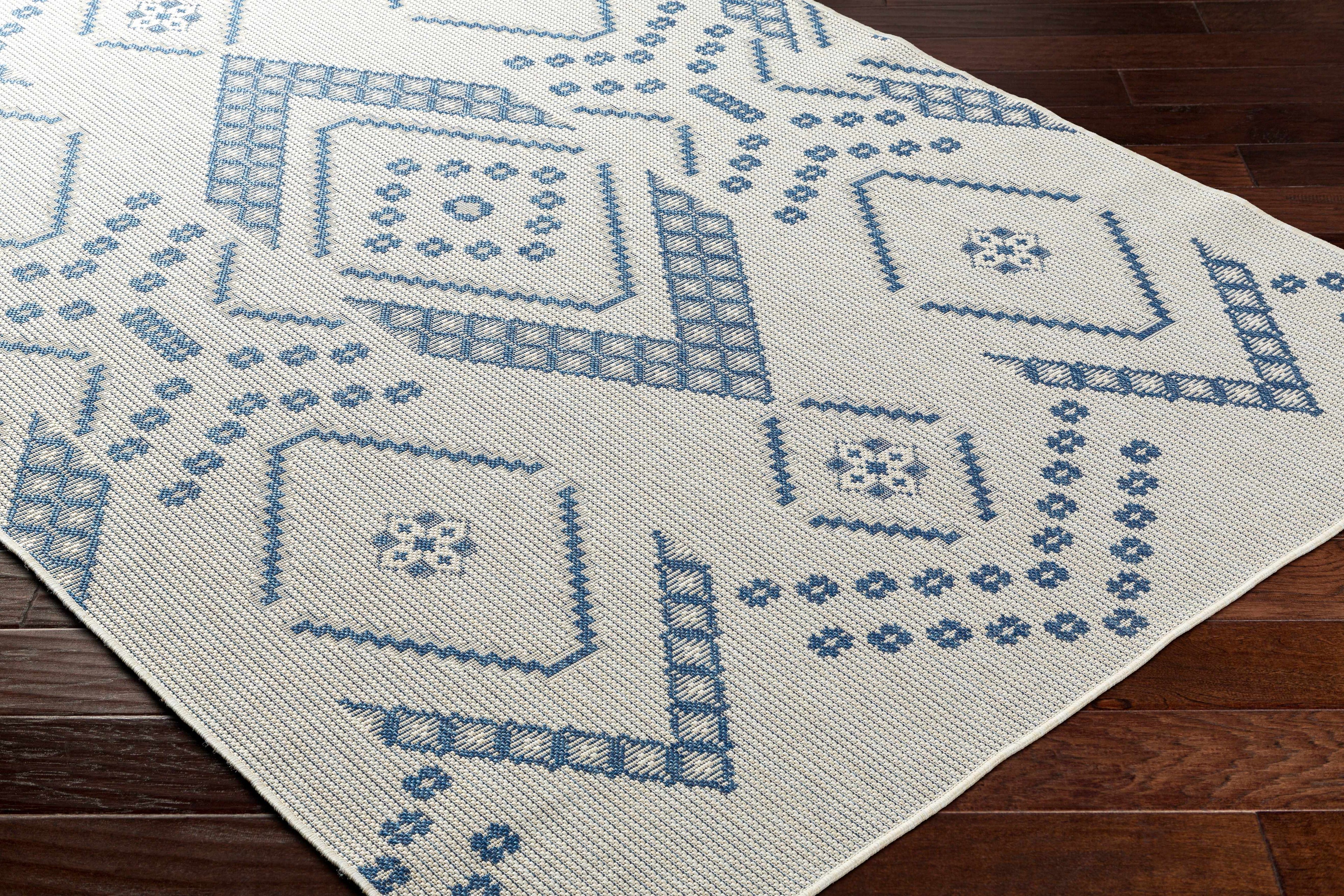 Helga Blue Area Rug - Clearance
